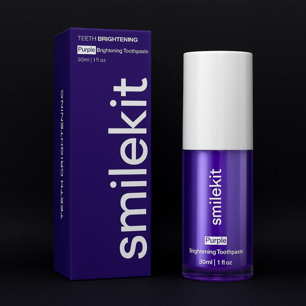 ⭐️VyloSmile Purple Toothpaste - Instant Brightening For Yellow Teeth ⭐️